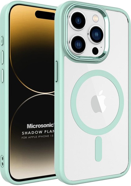 Kılıf 15 Pro Için Shadow Açık Yeşil [ 15 Pro ile Uyumlu Kılıf - Açık Yeşil]