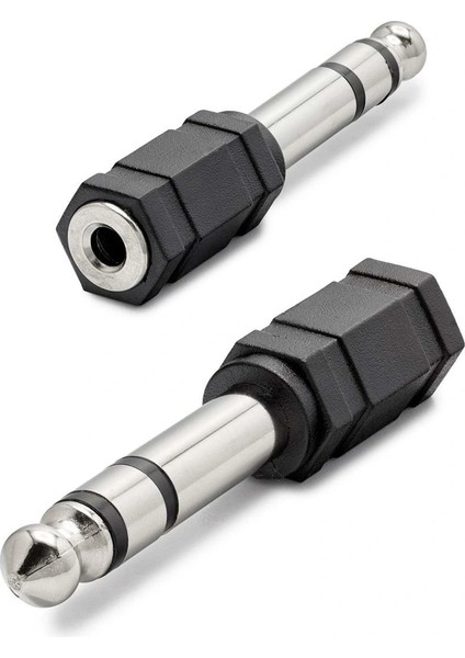 6.5 mm To 3.5 mm F Çevirici Enstruman Gitar Siyah HDX1265