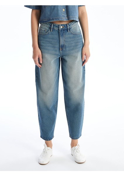 Yeni Sezon Balloon Fit Kadın Jean Pantolon fırsatları