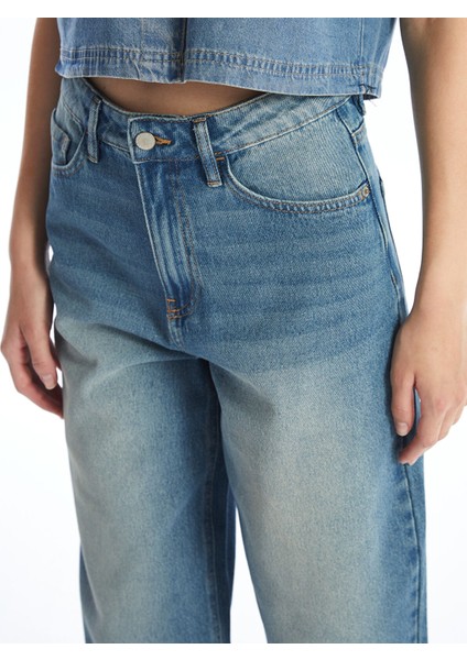 Yeni Sezon Balloon Fit Kadın Jean Pantolon indirimleri