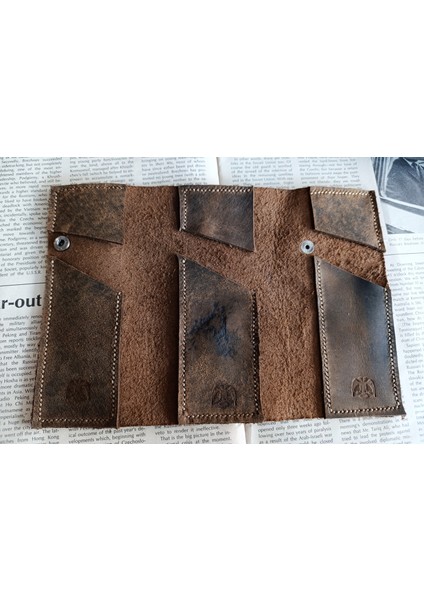 Crazy Gerçek Deri Tamamen El Emeği Özel Kalemleriniz Için Kalemlik Kalemkutu (8*18CM ) NLU63