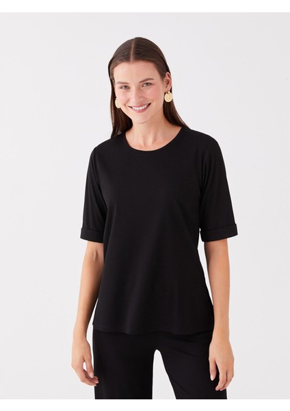 Yeni Sezon Bisiklet Yaka Düz Kısa Kollu Kadın Tişört fiyatları