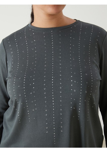 Yeni Sezon Bisiklet Yaka Desenli Kadın Bluz modelleri