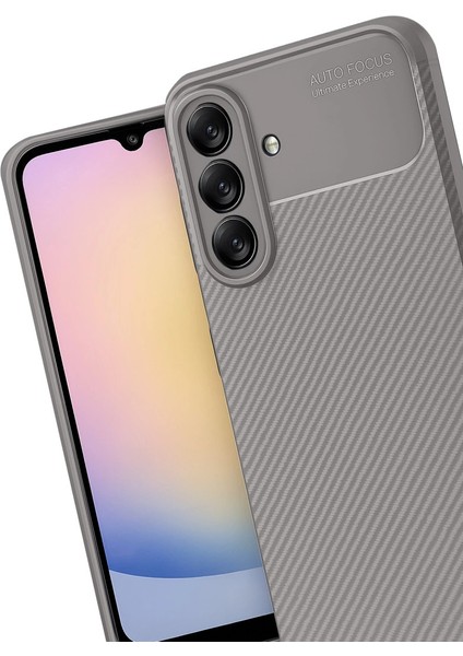 Samsung Galaxy A17 5g Auto Focus Karbon Kapak - Gri modelleri