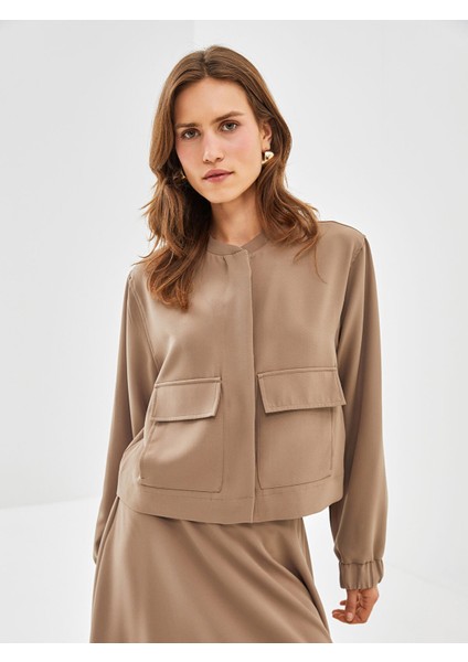 Yeni Sezon Düz Uzun Kollu Kadın Kolej Ceket
