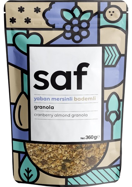 Saf Yaban Mersinli & Bademli Granola 360GR fiyatları