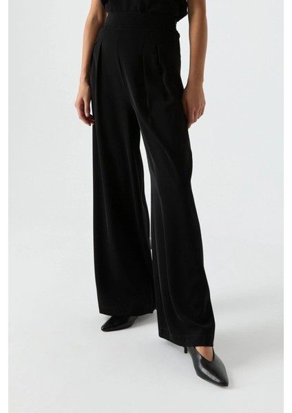 Çift Pilili Dökümlü Pantolon modelleri