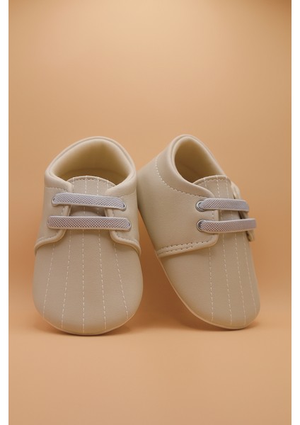 Nakışlı/lastikli Erkek Bebek Ayakkabısı