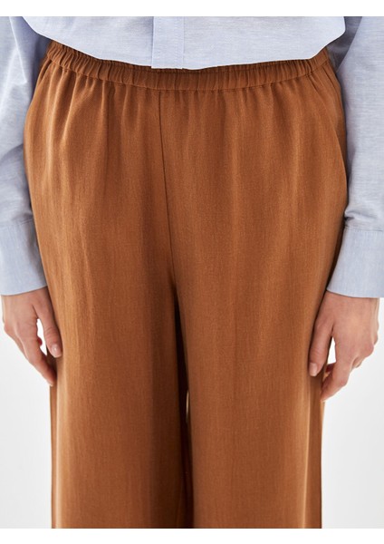 Yeni Sezon Beli Lastikli Loose Fit Kadın Pantolon modelleri