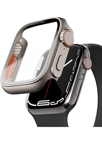 ile Uyumlu Saate Ultra Görünümü Veren Uzay Gri Ekran Kasa Full Koruma (42MM)