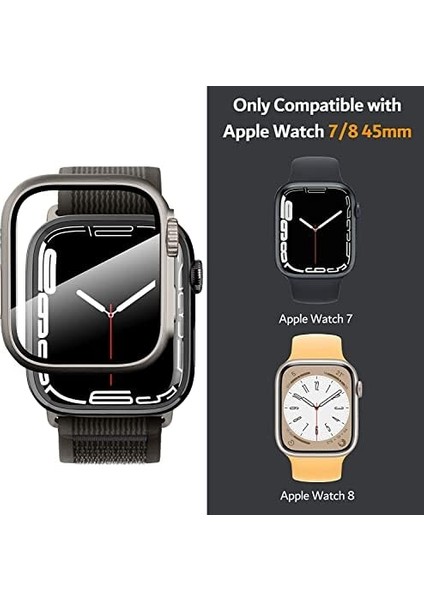 ile Uyumlu Saate Ultra Görünümü Veren Uzay Gri Ekran Kasa Full Koruma (42MM) modelleri