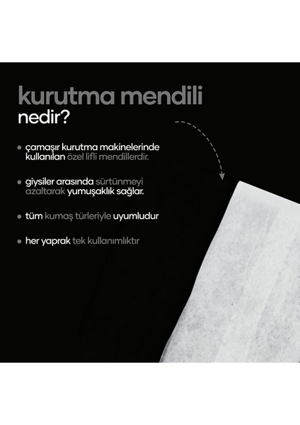 2'li Set Çamaşır Kurutma Mendili 40 Yaprak Ütüye Son Çamaşırlarda Ekstra Yumuşaklık modelleri