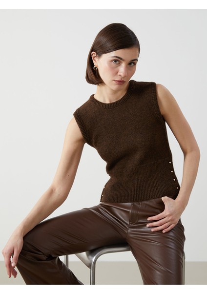 Yeni Sezon Bisiklet Yaka Kadın Triko Süveter