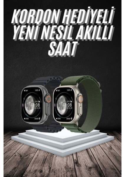 Yeni Nesil Akıllı Kol Saati Nabız Ölçer Gps Uyumlu 49 mm Kasa - ?99?04E6-6G8899