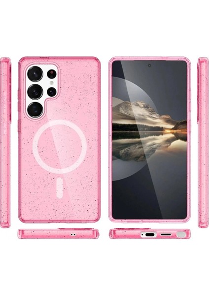 Samsung Galaxy S23 Ultra Kılıf Star Magsafe Kapak - Pembe modelleri
