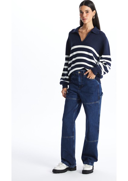 Yeni Sezon Straight Kadın Kargo Jean Pantolon fiyatları