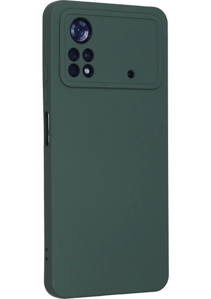 Xiaomi Poco X4 Pro 5g Kılıf Nano Içi Kadife Silikon - Koyu Yeşil modelleri