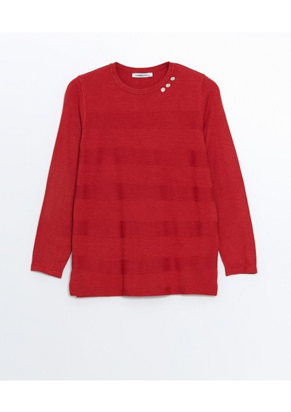 Yeni Sezon Bisiklet Yaka Dokulu Kadın Triko Kazak indirimleri