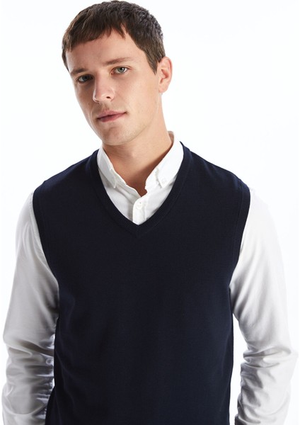 Yeni Sezon Standart Kalıp V Yaka Erkek Triko Süveter fiyatları