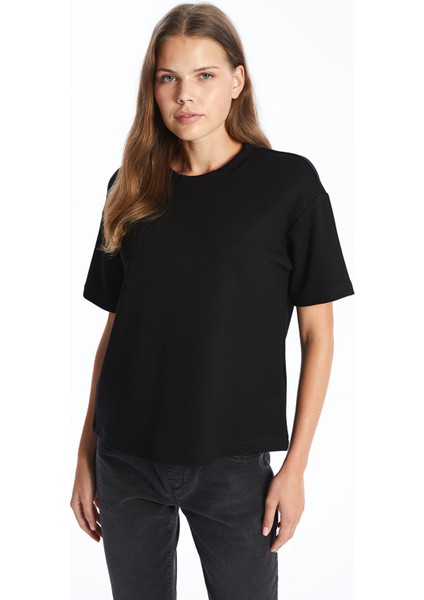 Yeni Sezon Bisiklet Yaka Kadın Tişört