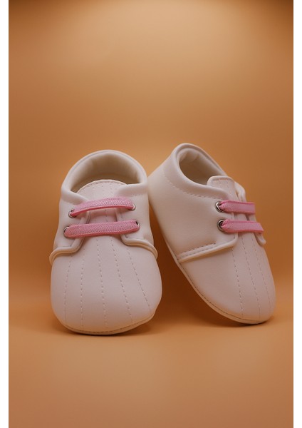 Nakışlı/lastikli Kız Bebek Ayakkabısı