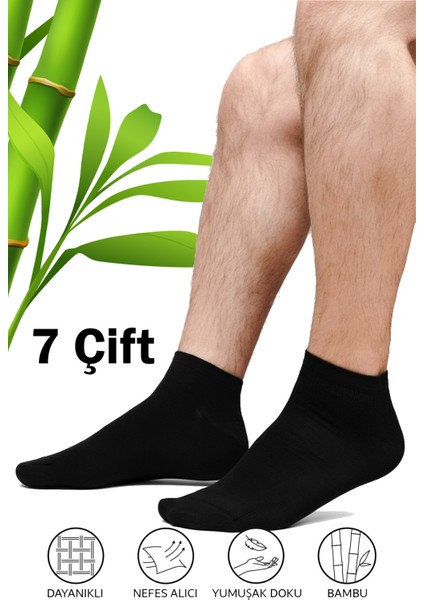 7’li Erkek Bambu Patik Çorap