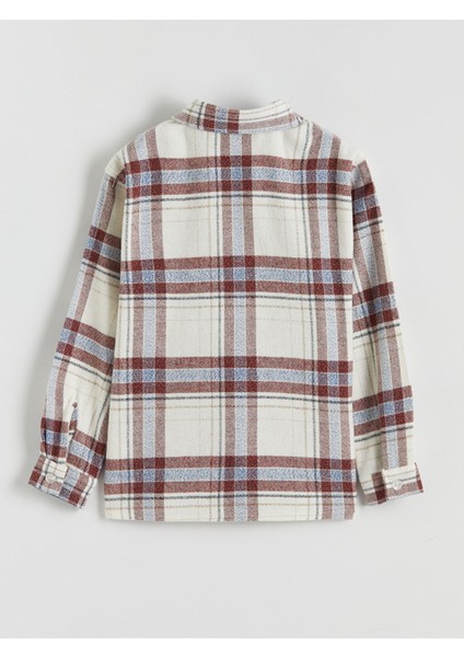 Yeni Sezon Uzun Kollu Ekose Erkek Çocuk Gömlek modelleri