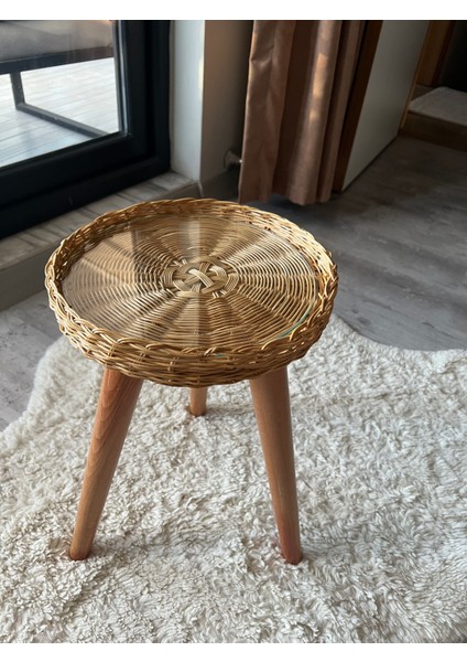 Rattan Bambu Yan Sehpa Tekli modelleri