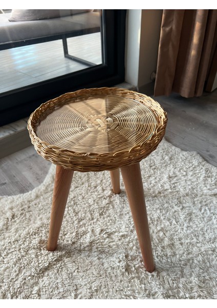 Rattan Bambu Yan Sehpa Tekli fırsatları