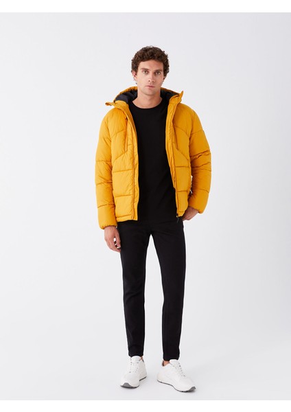 Yeni Sezon Slim Fit Kapüşonlu Erkek Şişme Mont modelleri