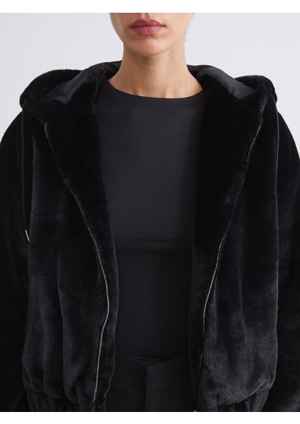 Yeni Sezon Kapüşonlu Kadın Kürk Ceket modelleri