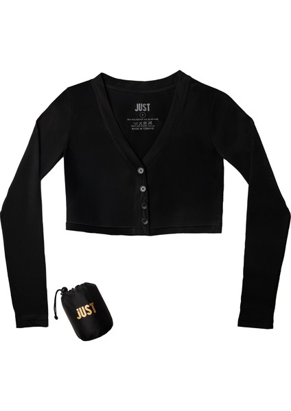 Kılıflı Likralı Crop Bluz