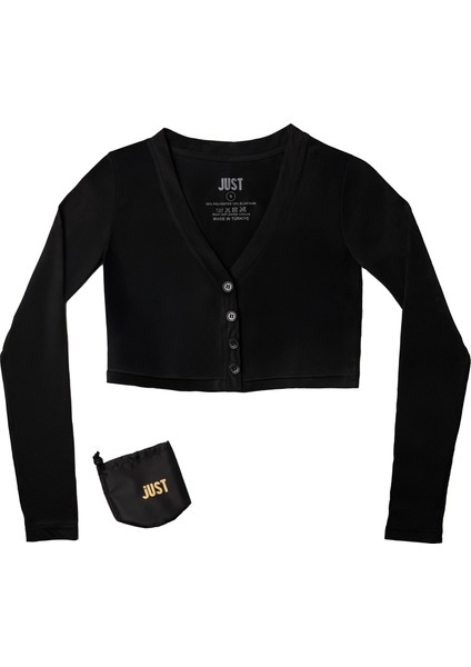 Kılıflı Likralı Crop Bluz