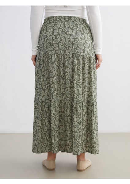 Yeni Sezon Beli Lastikli Desenli Katkat Etek fırsatları