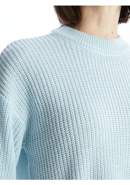 Yeni Sezon Bisiklet Yaka Oversize Kadın Triko Kazak modelleri