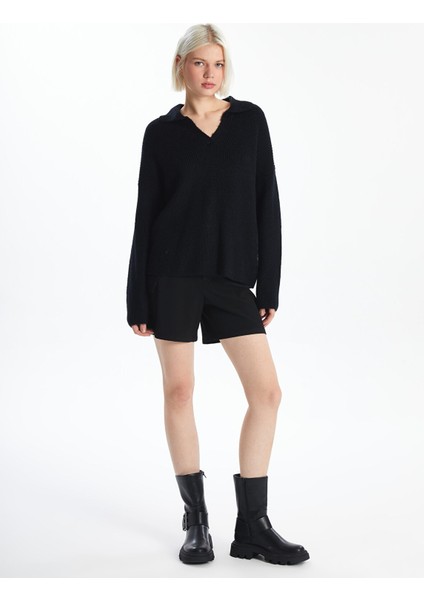 Yeni Sezon Polo Yaka Kadın Triko Kazak fiyatları