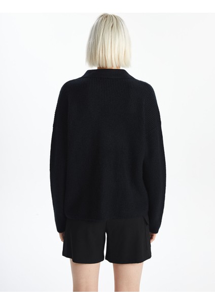 Yeni Sezon Polo Yaka Kadın Triko Kazak fırsatları