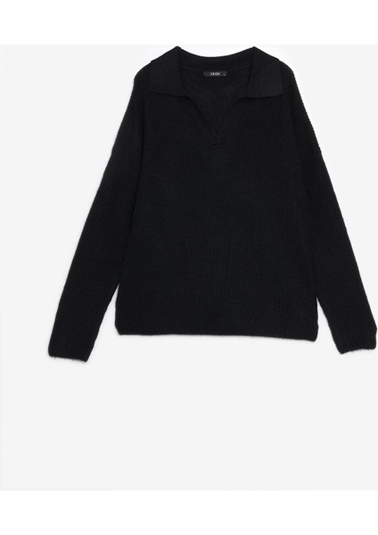 Yeni Sezon Polo Yaka Kadın Triko Kazak indirimleri