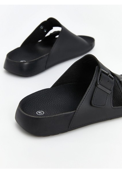 Yeni Sezon Deri Görünümlü Erkek Terlik indirimleri