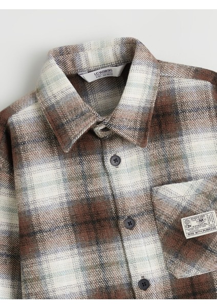 Yeni Sezon Uzun Kollu Ekose Erkek Çocuk Gömlek fırsatları