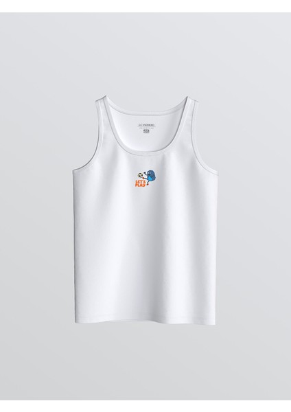 Yeni Sezon Baskılı Erkek Çocuk Atlet