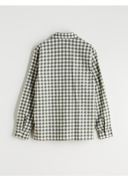 Yeni Sezon Uzun Kollu Ekose Erkek Çocuk Gömlek modelleri