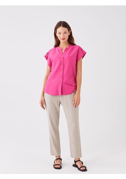 Yeni Sezon Beli Lastikli Rahat Kalıp Kadın Pantolon