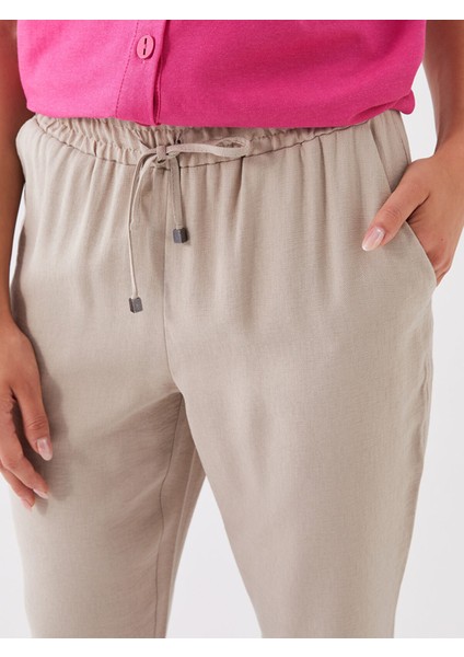 Yeni Sezon Beli Lastikli Rahat Kalıp Kadın Pantolon fırsatları