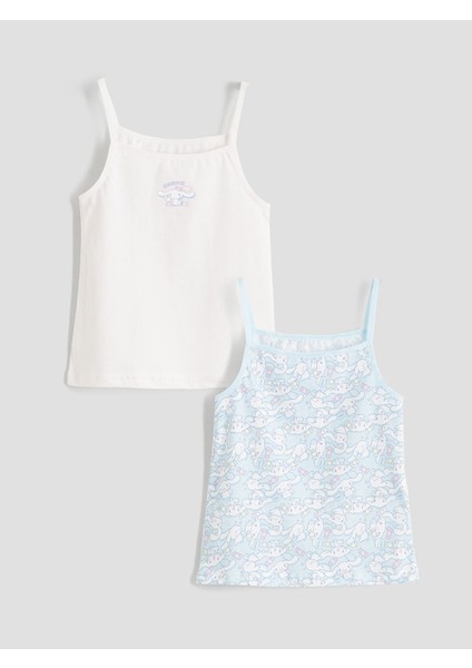 Yeni Sezon Cinnamoroll Baskılı Kız Çocuk Atlet 2'li