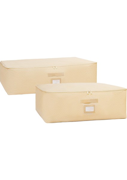 Textile 2&apos;li Bej Altı Hurç Set