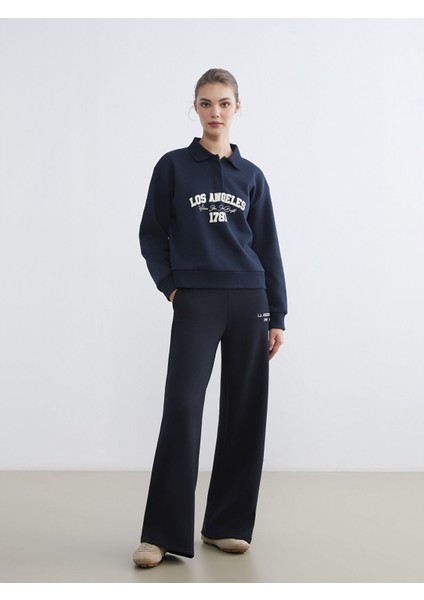 Yeni Sezon Los Angeles Baskılı Kadın Kalın Sweatshirt fiyatları