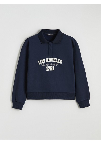 Yeni Sezon Los Angeles Baskılı Kadın Kalın Sweatshirt indirimleri