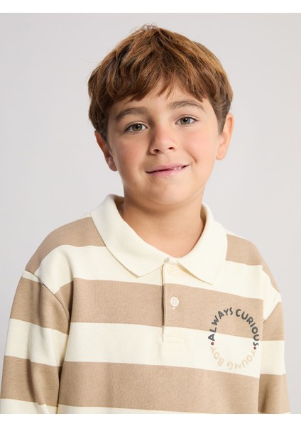 Yeni Sezon Polo Yaka Erkek Çocuk Sweatshirt