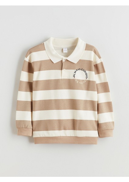 Yeni Sezon Polo Yaka Erkek Çocuk Sweatshirt modelleri